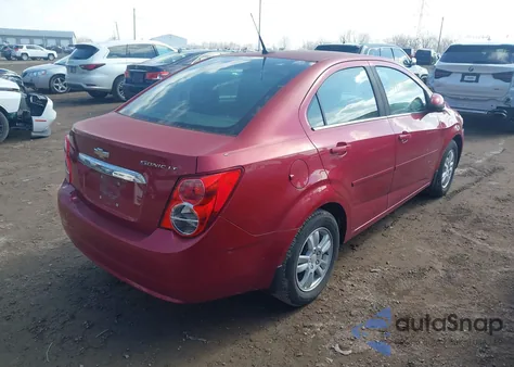 2013 Chevrolet Sonic Lt Auto z USA, uszkodzony, nr VIN 1G1JC5SH0D4211296